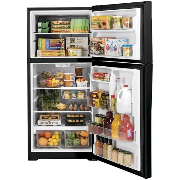 19.1 cu ft Top Freezer Black Refrigerator