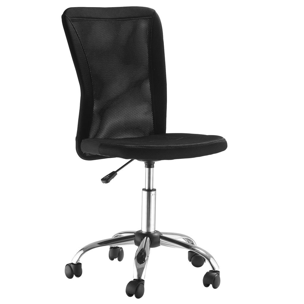 Vinsetto Bürostuhl Schreibtischstuhl, höhenverstellbar, Mesh, 43 cm x 58 cm x 100 cm, Schwarz