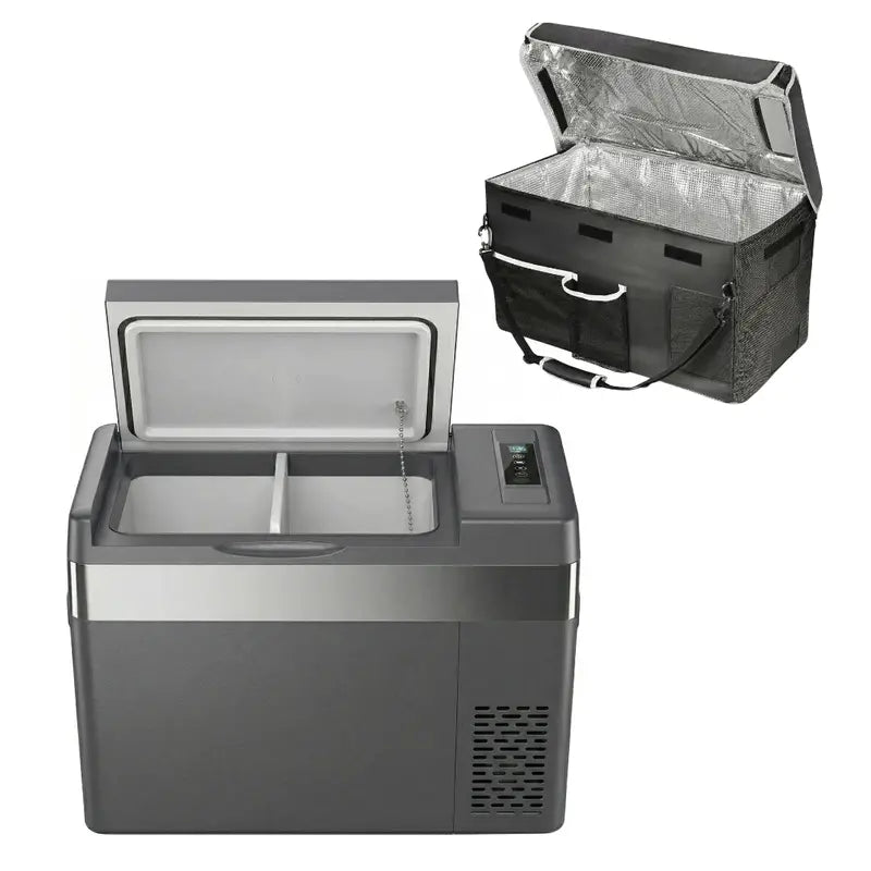 23–30 Quart Portable Compressor-Powered Car Fridge Freezer (12V/24V DC)