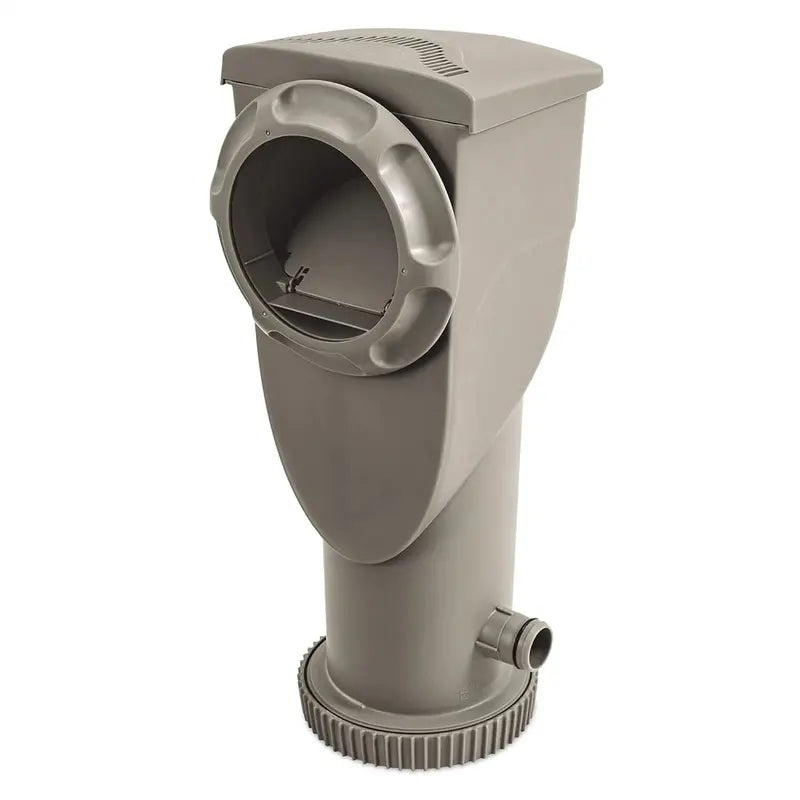 2-in-1 Above-Ground Pool Filter Pump & Skimmer System with 1.5″ Hose Fitting and Secure Clamps