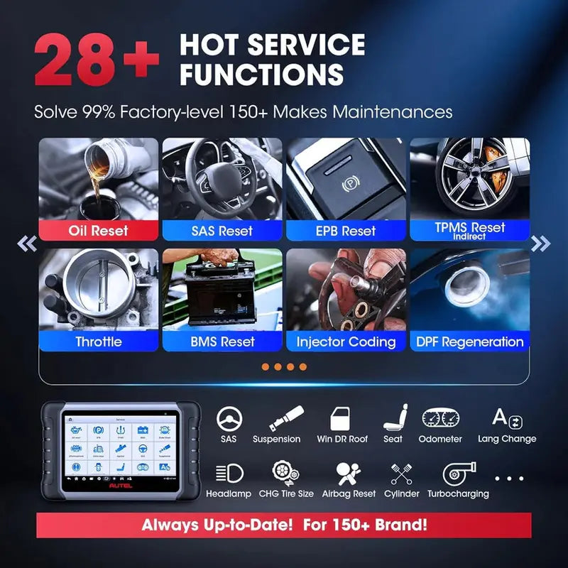 2024 MK808BT Pro-Compatible Bidirectional Diagnostic Tool with Active Test, All-System Scanning & Injector Coding Support