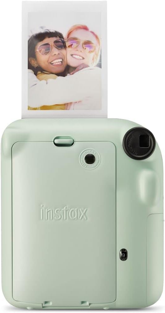 Instax Mini 12 Sofortbildkamera – Automatische Belichtung, Selfie-Spiegel, Nahaufnahme, Mint Grün