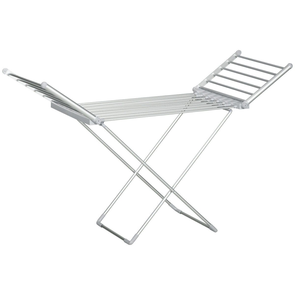 HOMCOM Wäscheständer mit Heizfunktion, 45-55 ℃, zusammenklappbar, 144L x 53B x 96H cm
