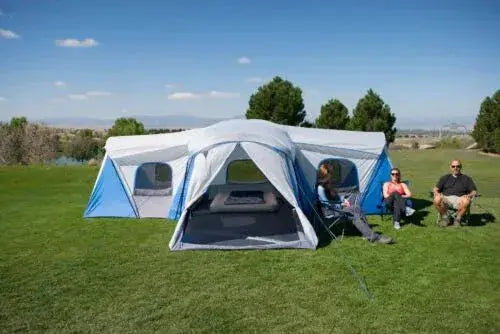 16-Person 3-Room Family Camping Tent – Full-Size Cabin with Triple Entry Points