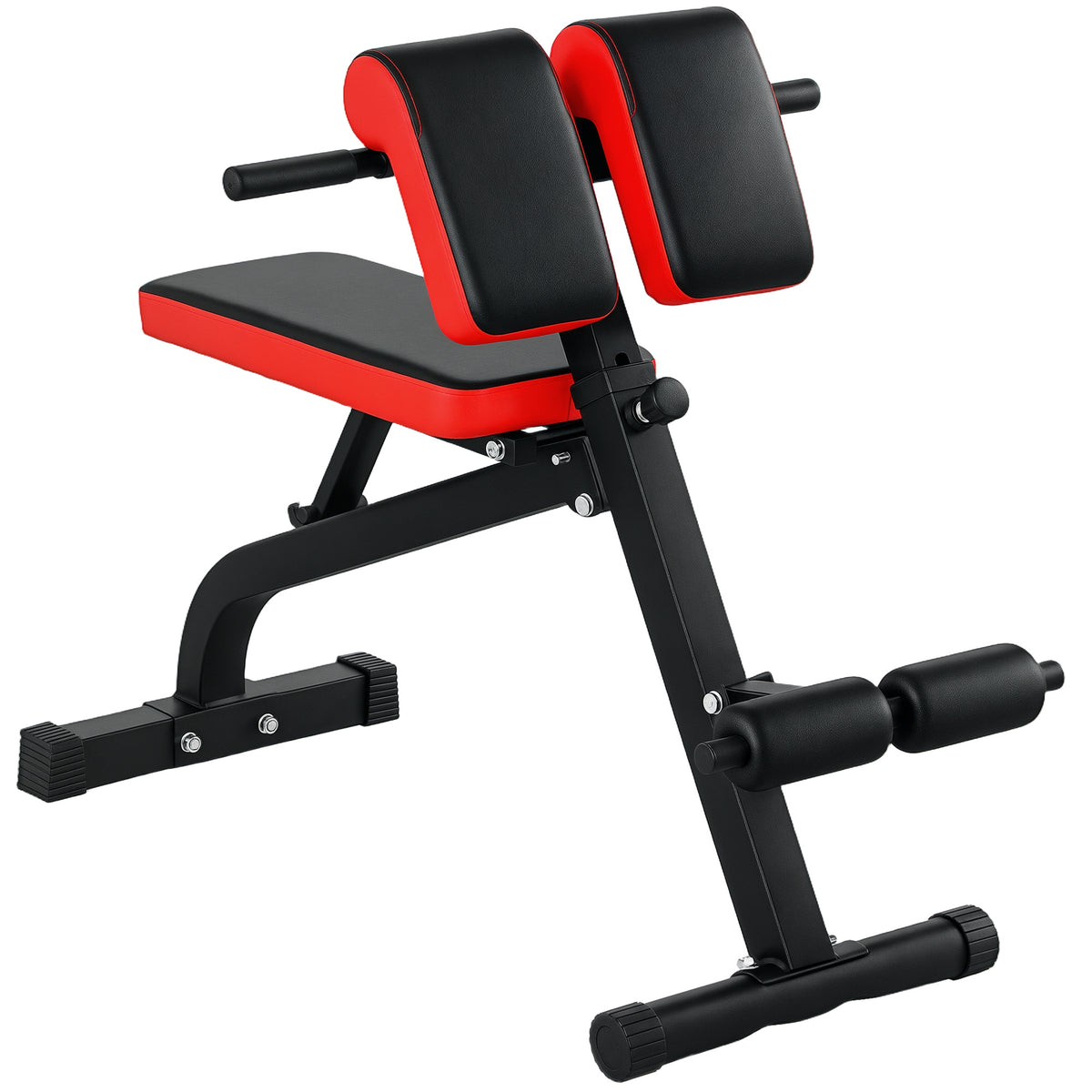 SPORTNOW Hantelbank, Multifunktions-Trainingsbank, Klappbar Fitnessbank, bis 120 kg belastbar, Stahl, Schwarz
