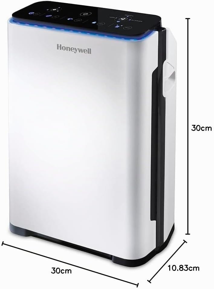 Honeywell HPA710WE4 Luftreiniger 84m² – True HEPA, 4-stufig, CADR 204m³/h, 5 Modi, Ionisator, Weiß