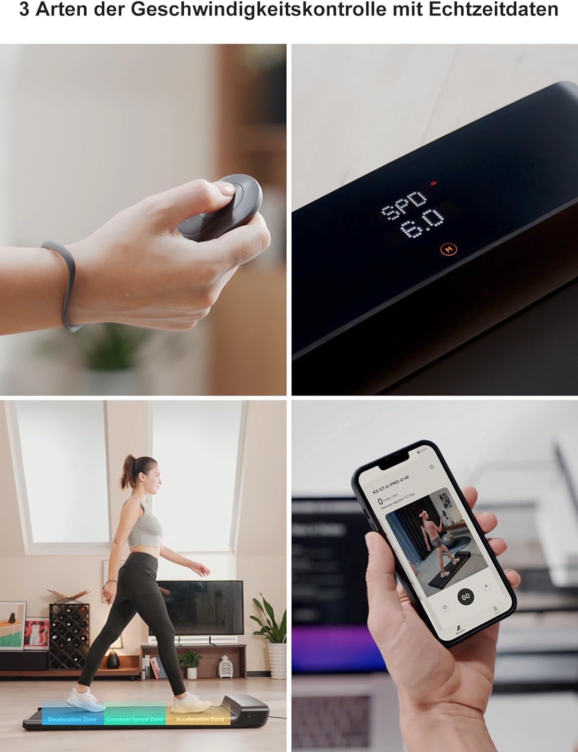 Kingsmith Klappbares Laufband: Für Büro & Zuhause mit LED‑Display