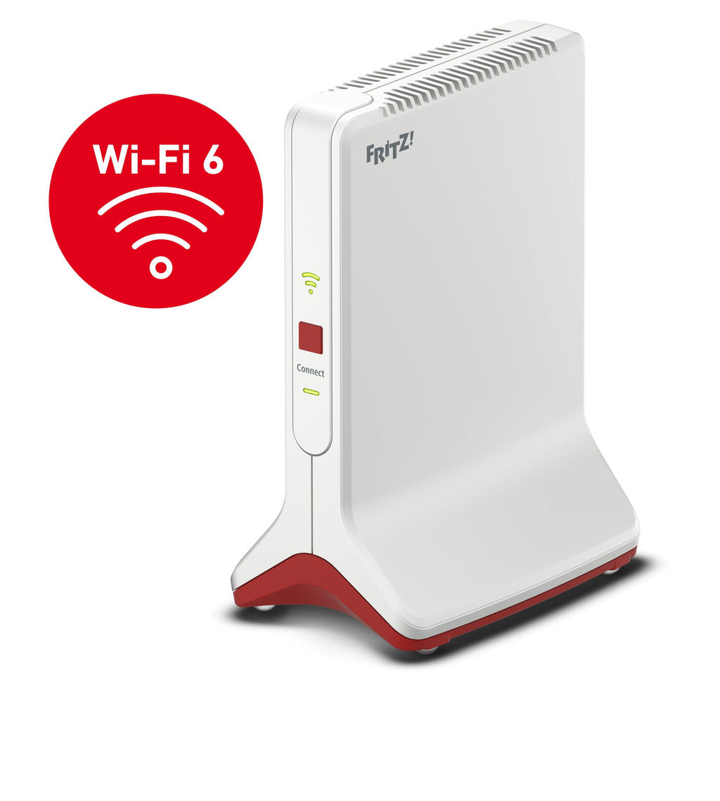 FRITZ!Repeater 6000 – Wi-Fi 6 Tri-Band Repeater mit bis zu 6.000 MBit/s & 2.5-LANo