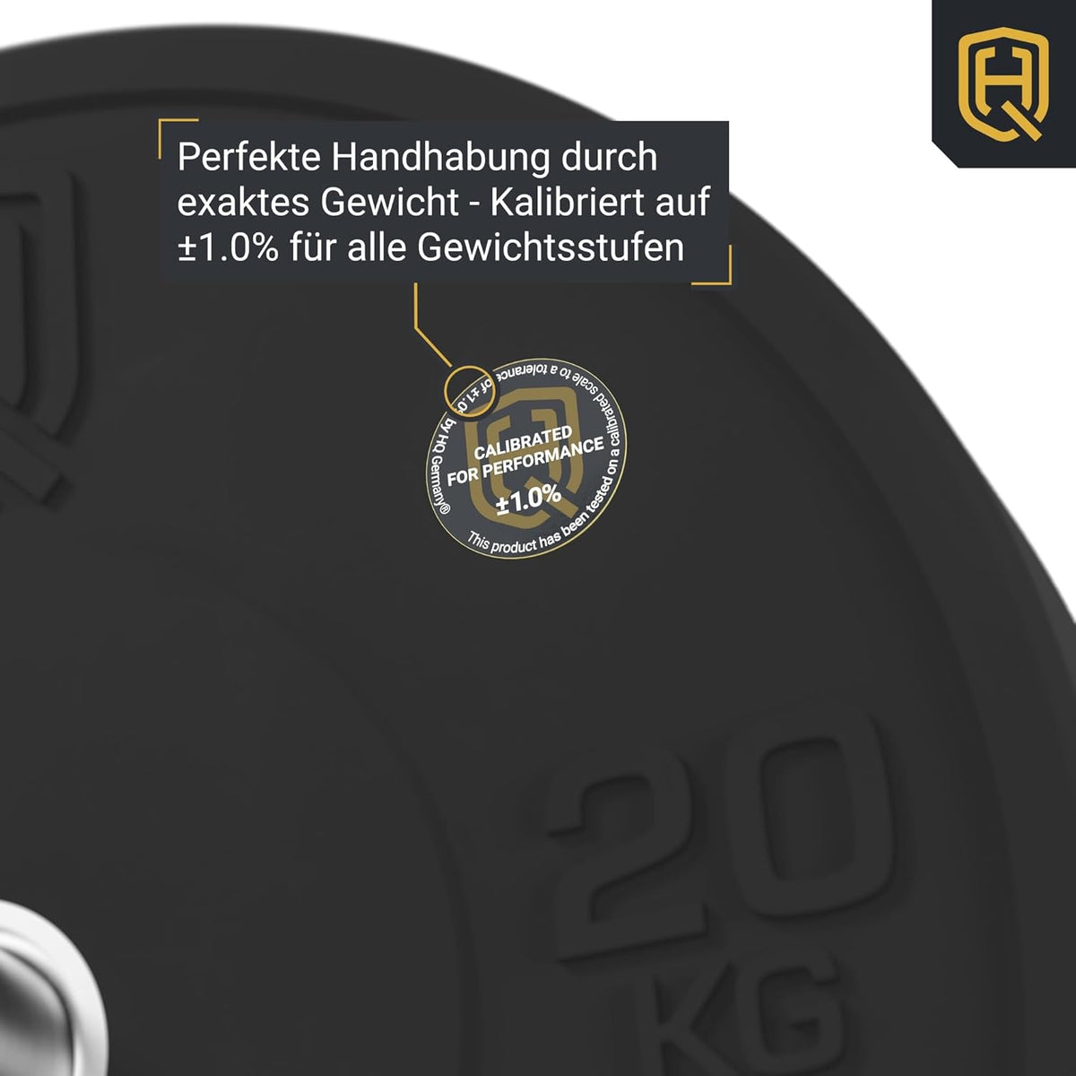HQ Germany 50mm Vollgummi Bumper Plates - Gewichtsscheiben Set für Training ✨