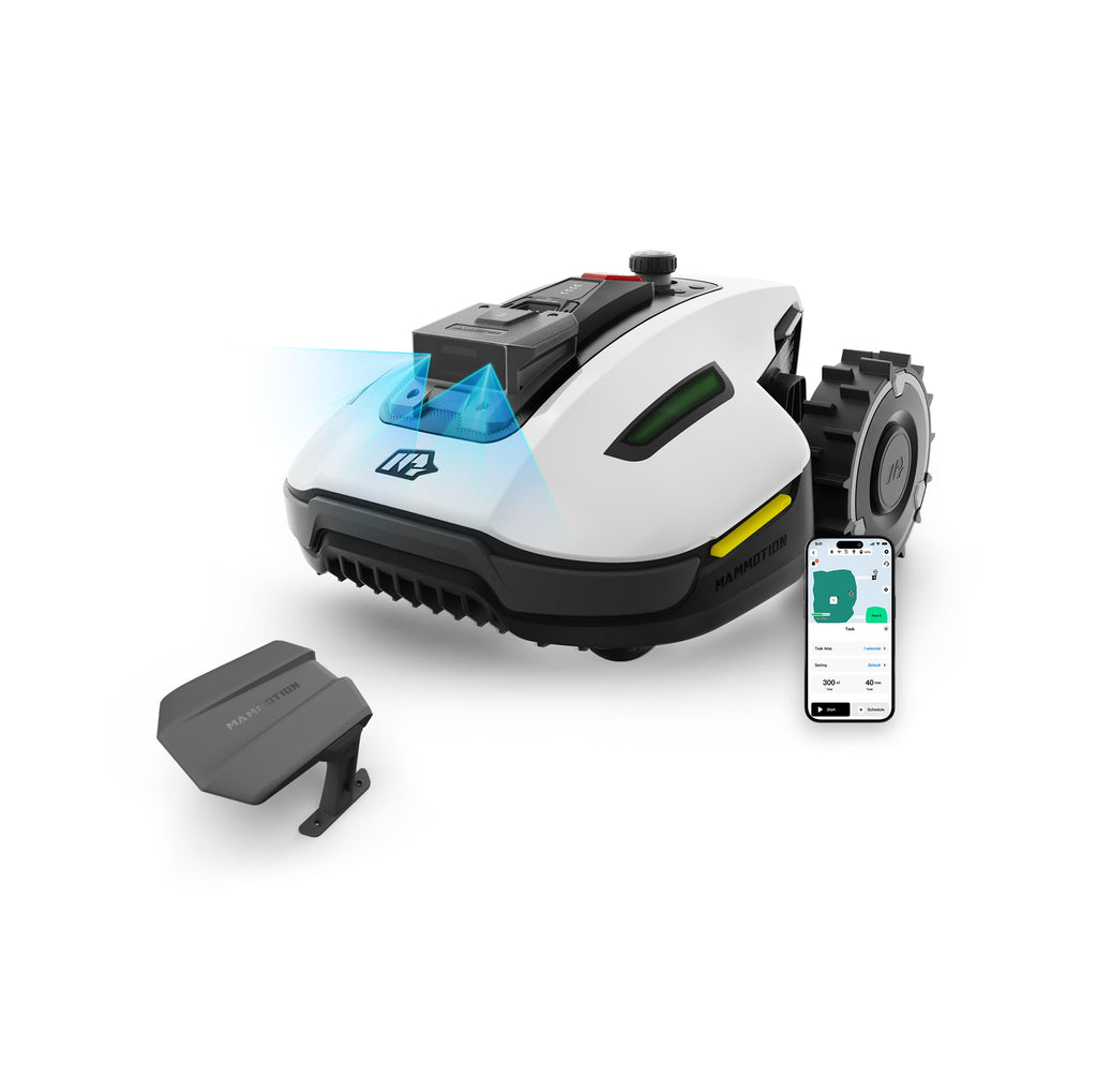 MAMMOTION YUKA Mini 500 Robotic Lawnmower, No Boundary Cable, 4G, Auto Mapping, 500m², 50% Incline