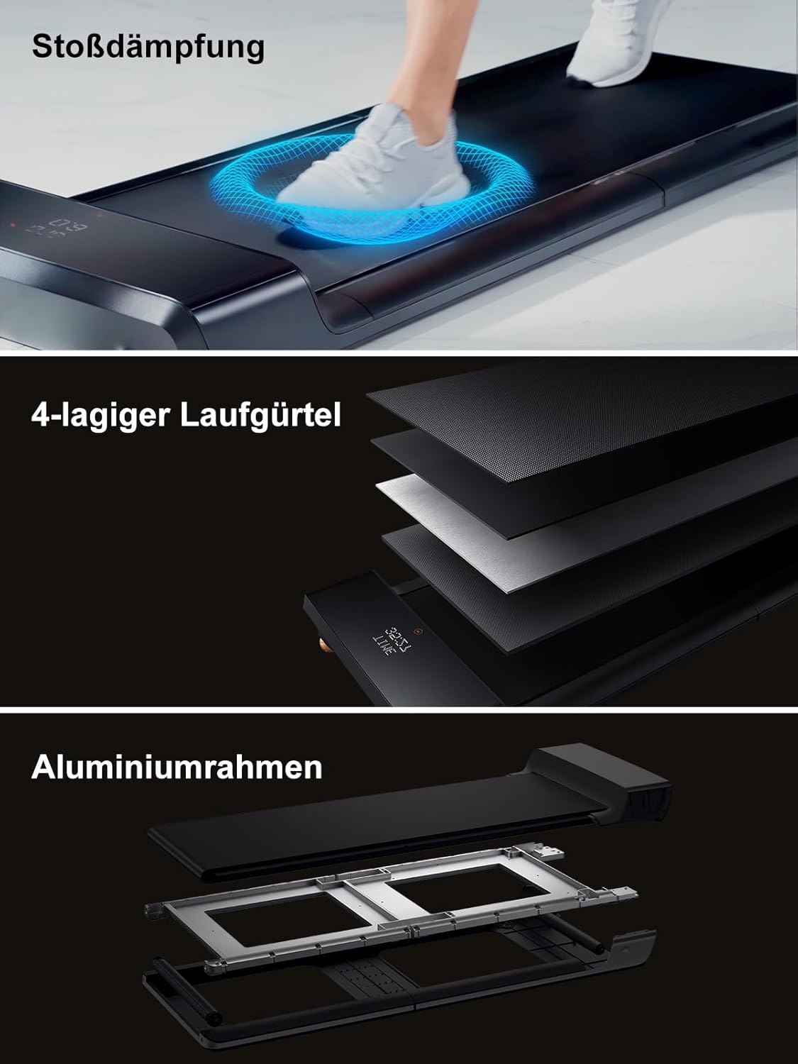 Kingsmith Klappbares Laufband: Für Büro & Zuhause mit LED‑Display