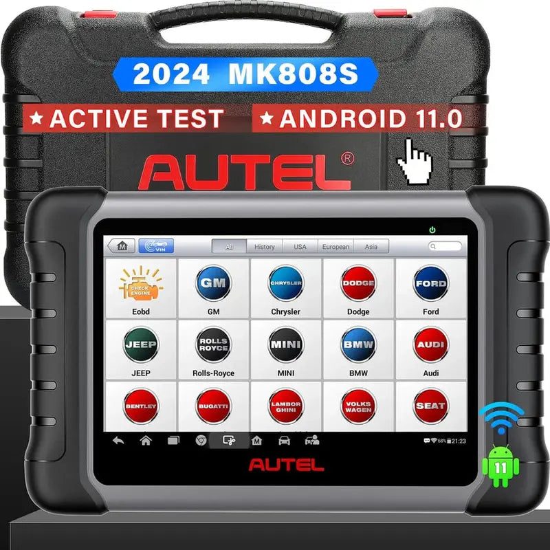 2024 MK808BT Pro-Compatible Bidirectional Diagnostic Tool with Active Test, All-System Scanning & Injector Coding Support