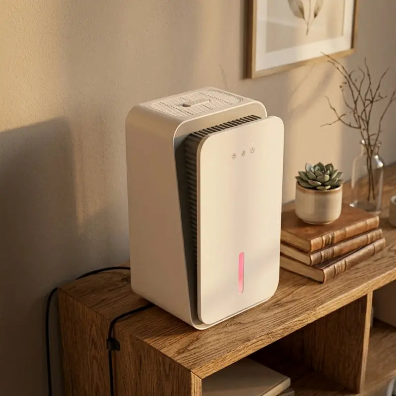 2.5L Portable Dehumidifier – Auto Shut-Off, Quiet Sleep Mode, Compact Build