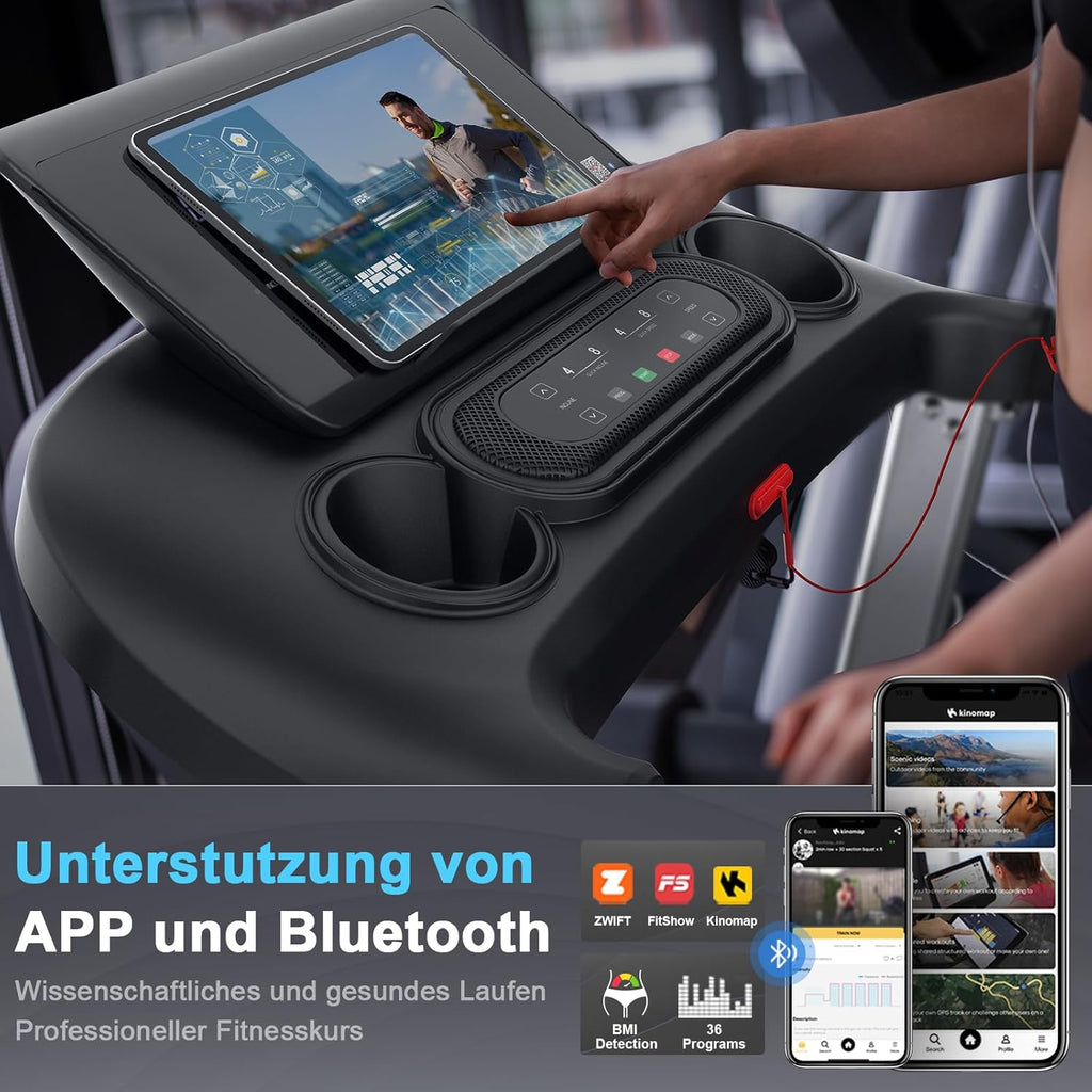 Kitopa Laufband: Hochgeschwindig, 7 PS, große Lauffläche, klappbar✨