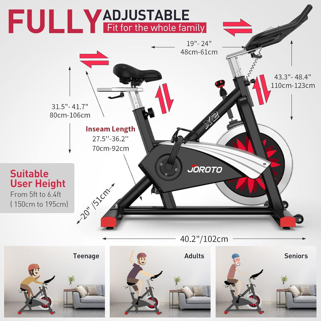 JOROTO X2 Pro: Heimtrainer mit Magnetwiderstand & LCD-Monitor ✨