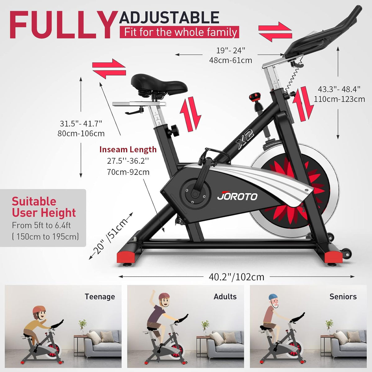 JOROTO X2 Pro: Heimtrainer mit Magnetwiderstand & LCD-Monitor ✨