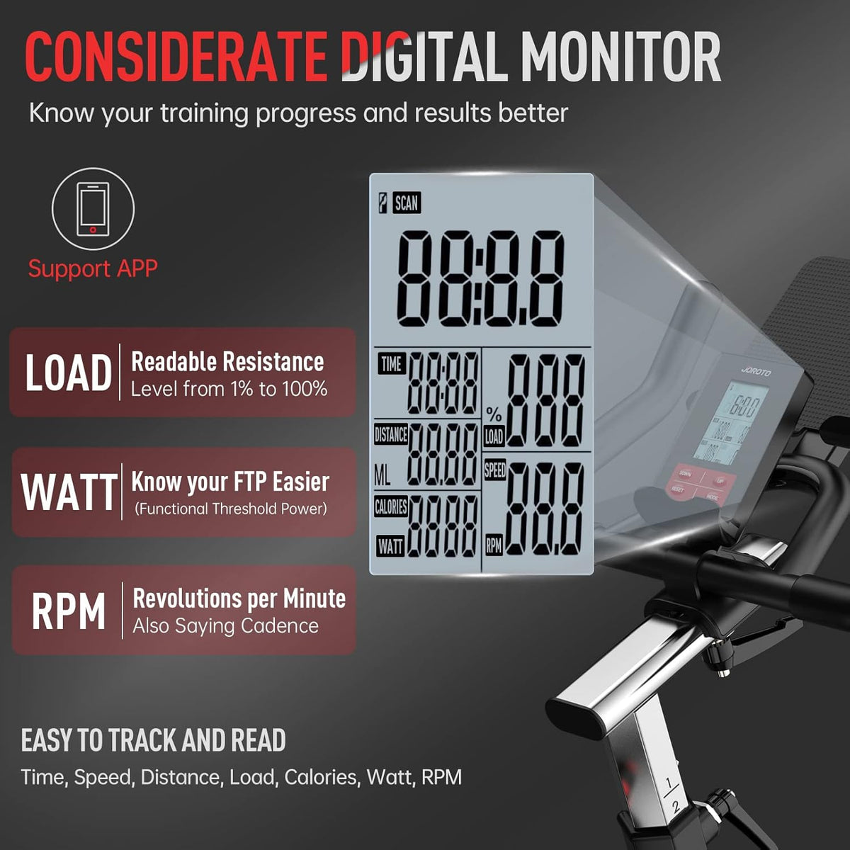 JOROTO X2: Leises Heimtrainer-Ergometer mit LCD-Monitor ✨