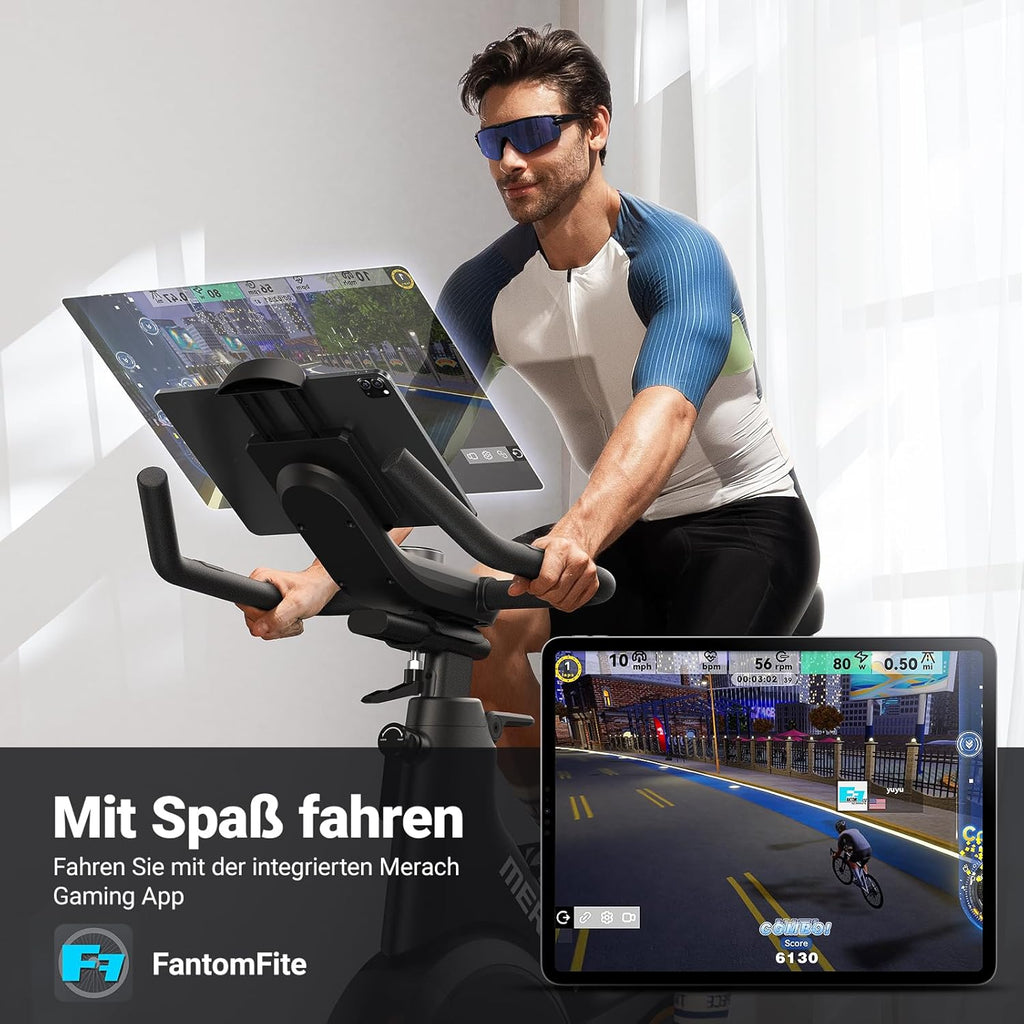 MERACH Heimtrainer: Leises Magnetrad mit App-Steuerung✨