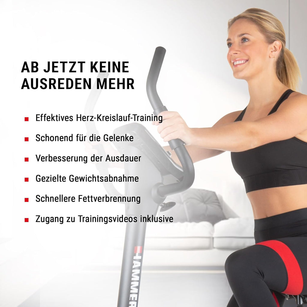 Hammer Cardio XT6/XT7 Ergometer Heimtrainer Fahrrad mit Bluetooth & App ✨