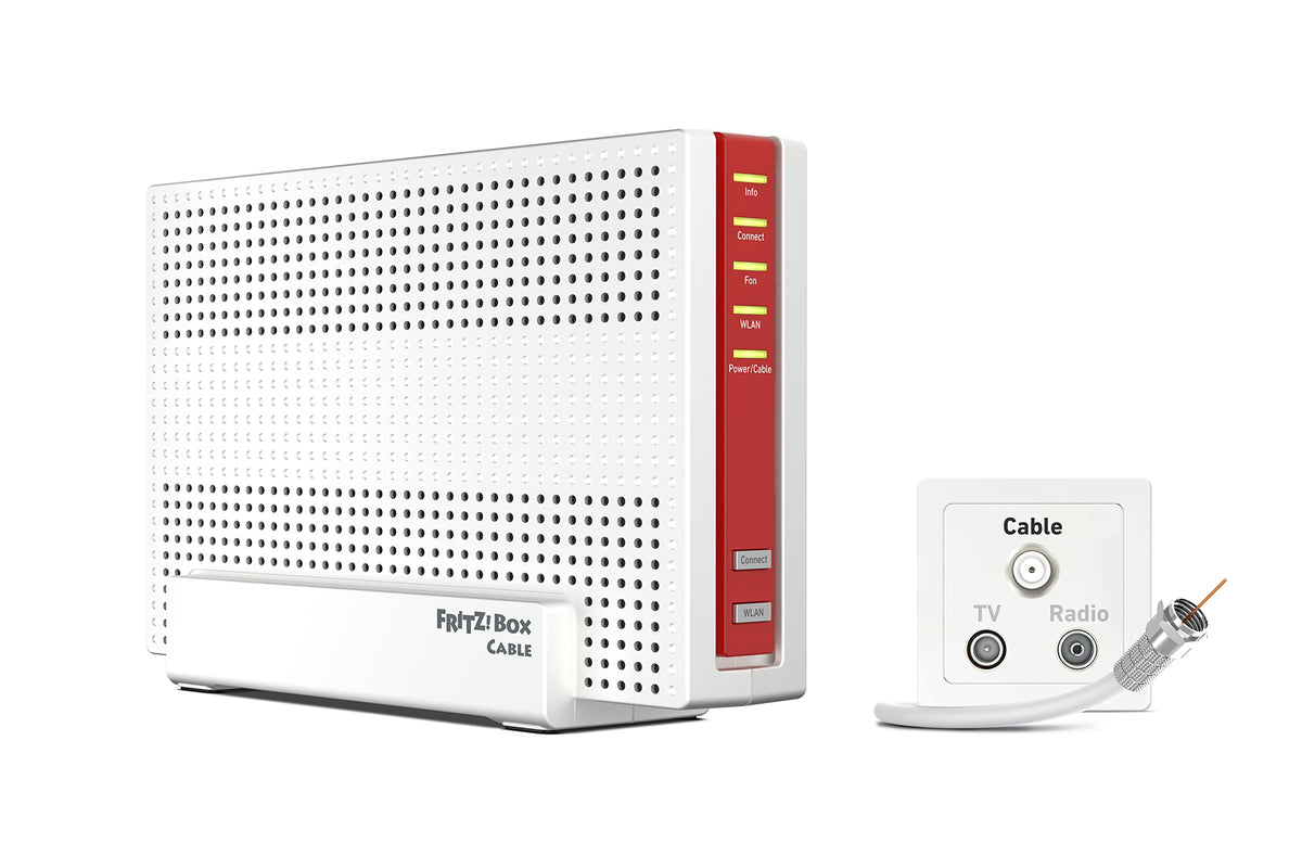 FRITZ!Box 6690 Cable – Wi-Fi 6 Kabelrouter mit DOCSIS 3.1, DECT & USB 3.0o