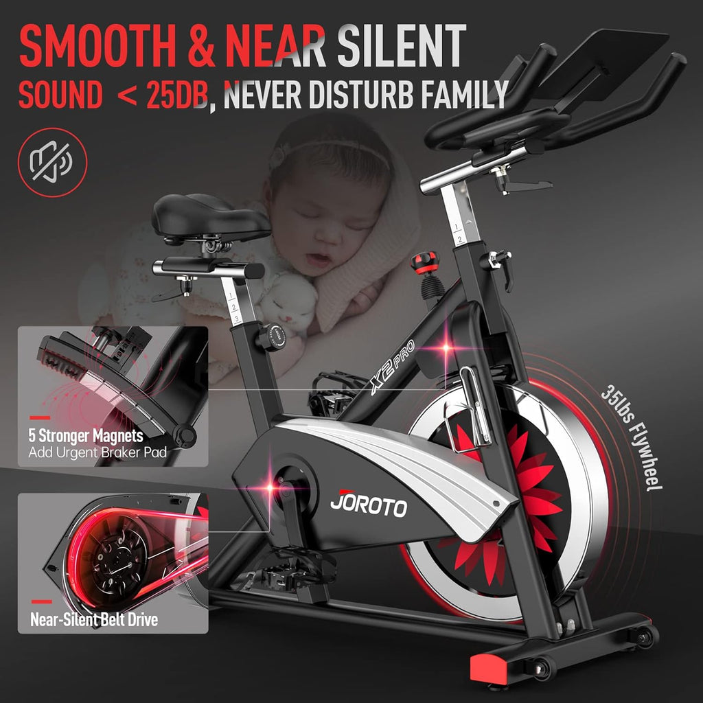 JOROTO X2: Leises Heimtrainer-Ergometer mit LCD-Monitor ✨