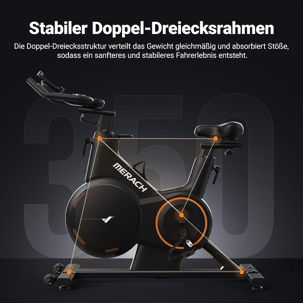 MERACH Heimtrainer: Leises Magnetrad mit App-Steuerung✨