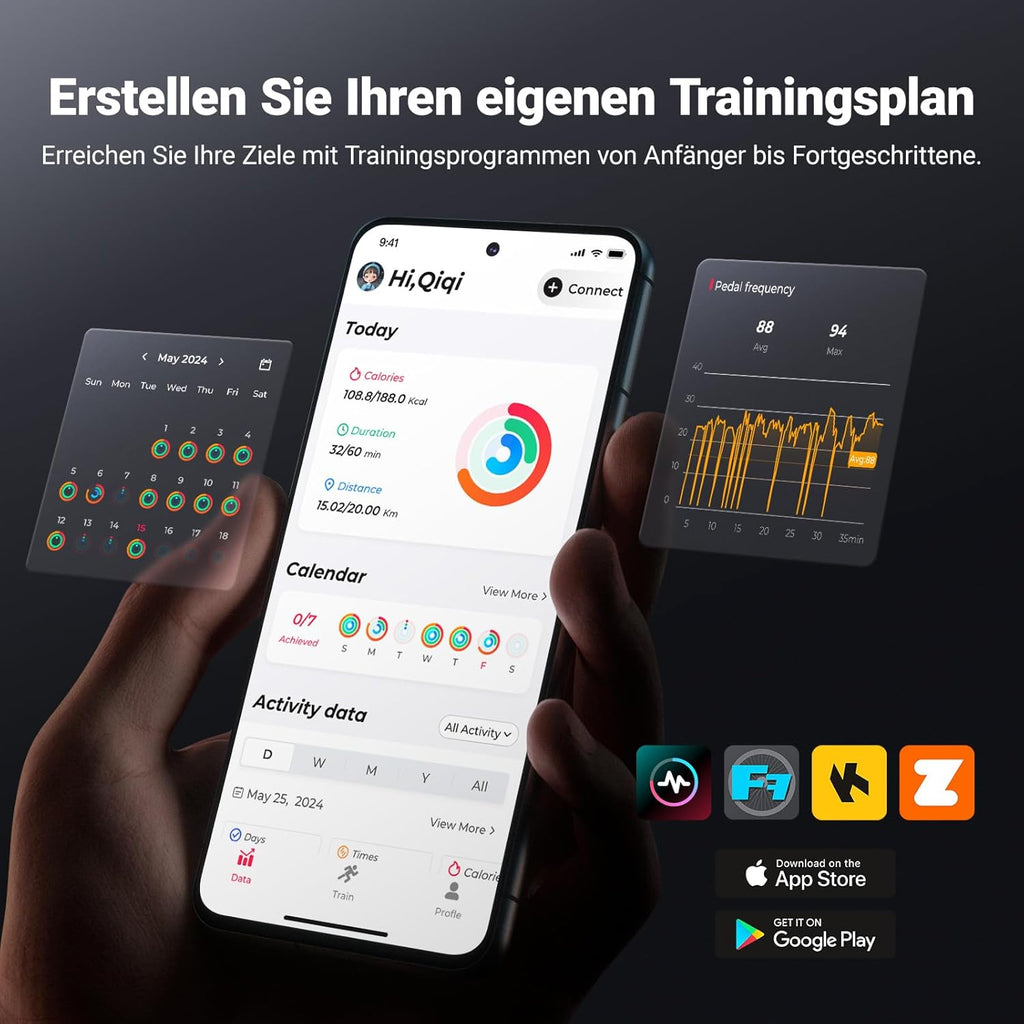 MERACH Heimtrainer: Leises Magnetrad mit App-Steuerung✨