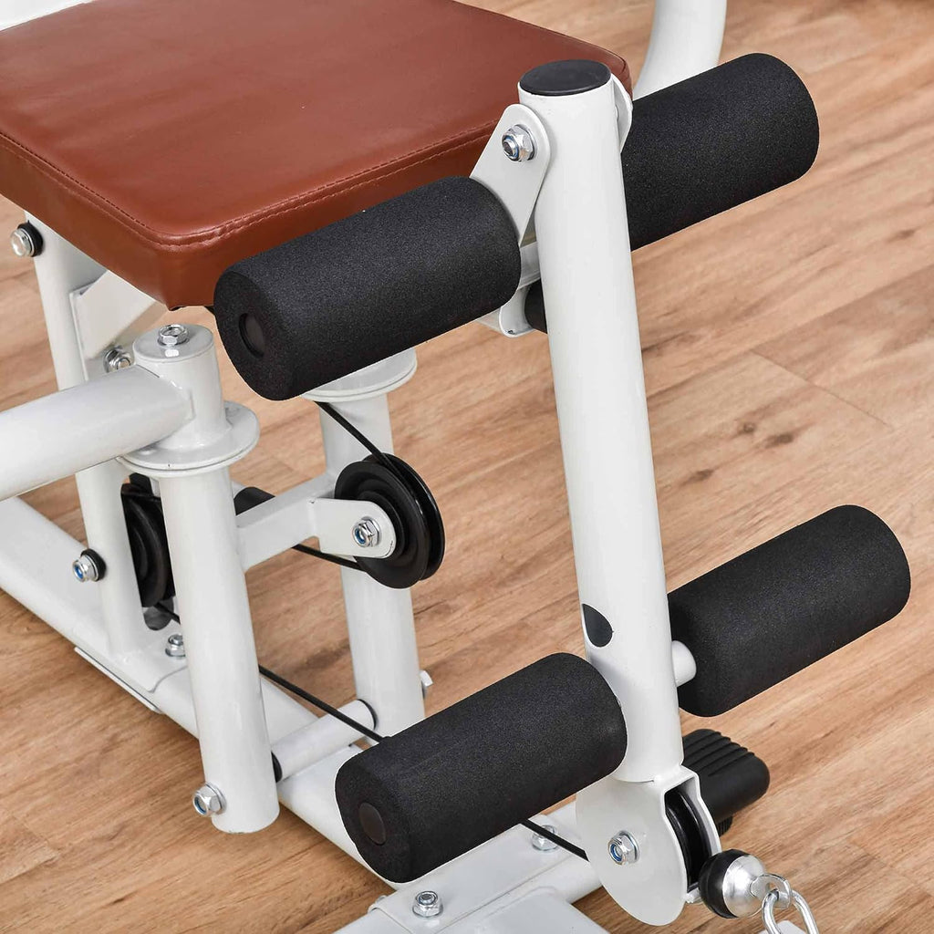 HOMCOM Multistation: Kraftstation mit Latzug, Butterfly & 45 kg Gewichten ✨
