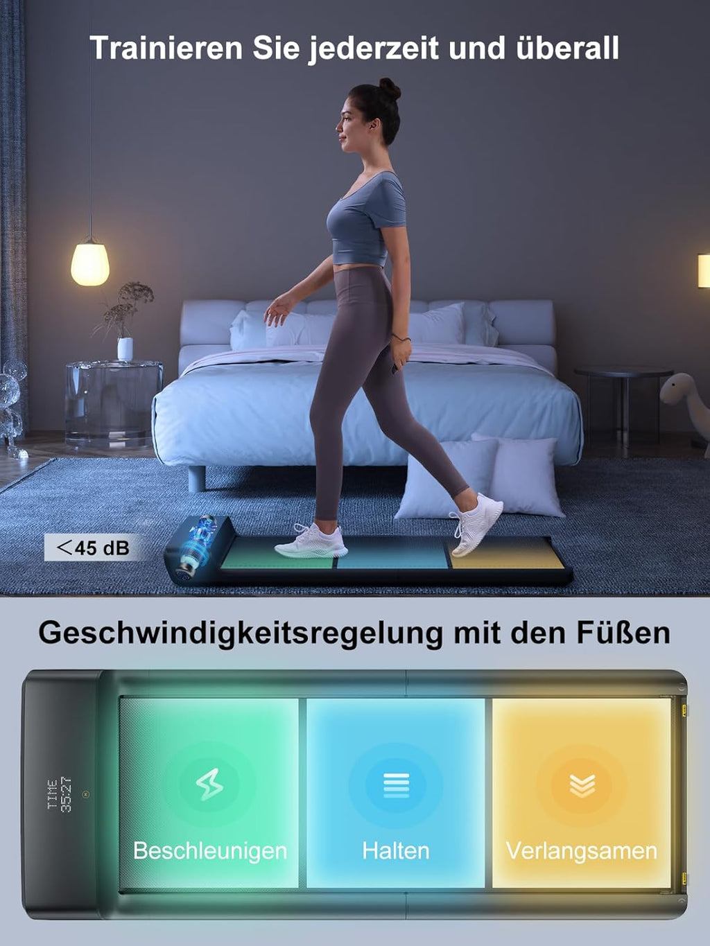 Kingsmith Klappbares Laufband: Für Büro & Zuhause mit LED‑Display