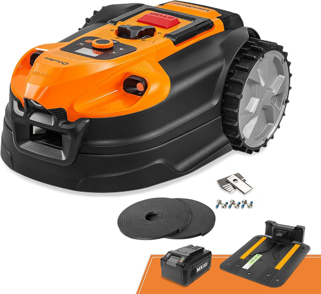 LawnMaster VBRM18AMID4R Mähroboter 800 m², ohne Kabel, WiFi & App