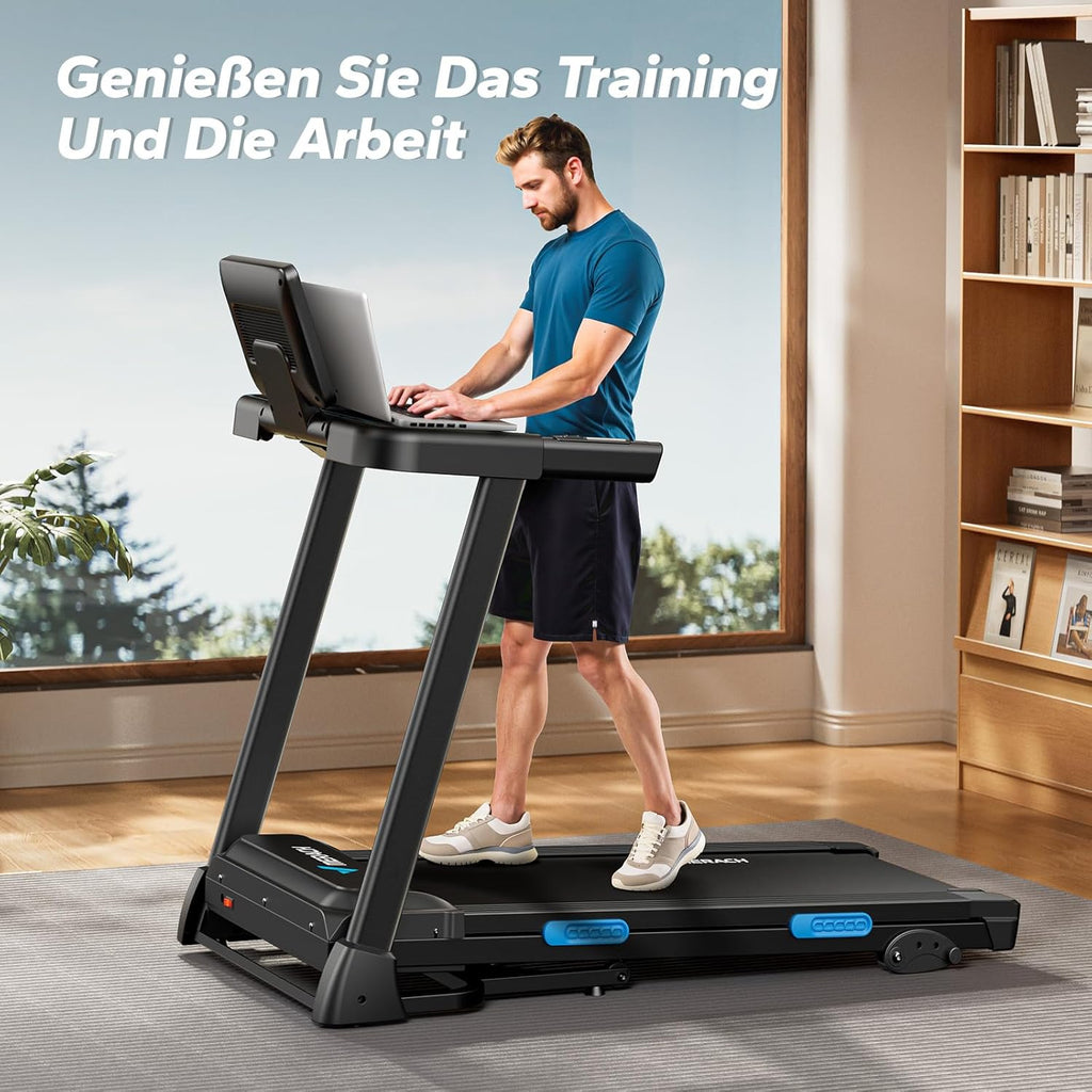 MERACH Klappbares Laufband: 2,5 PS, Steigung, 0,8–12 km/h für Zuhausey