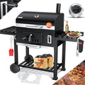 KESSER Holzkohlegrill XL Grillwagen, 2338 cm², Thermometer, Warmhalterost, Grau