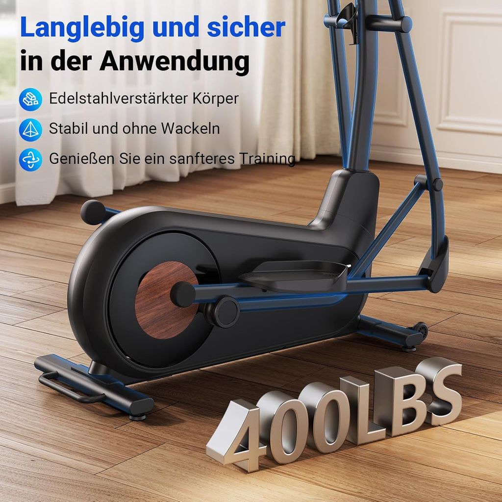 MERACH Heimtrainer Crosstrainer: Leise, Magnetisch, App, 8 Stufen, 160KG Kapazität ✨