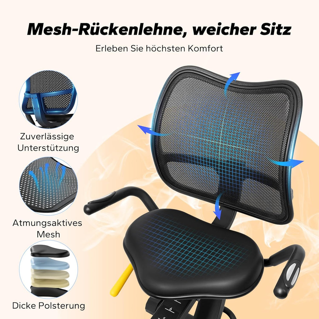 MERACH Recumbent Exercise Bike for Home Cardio Workout with Bluetooth ✨