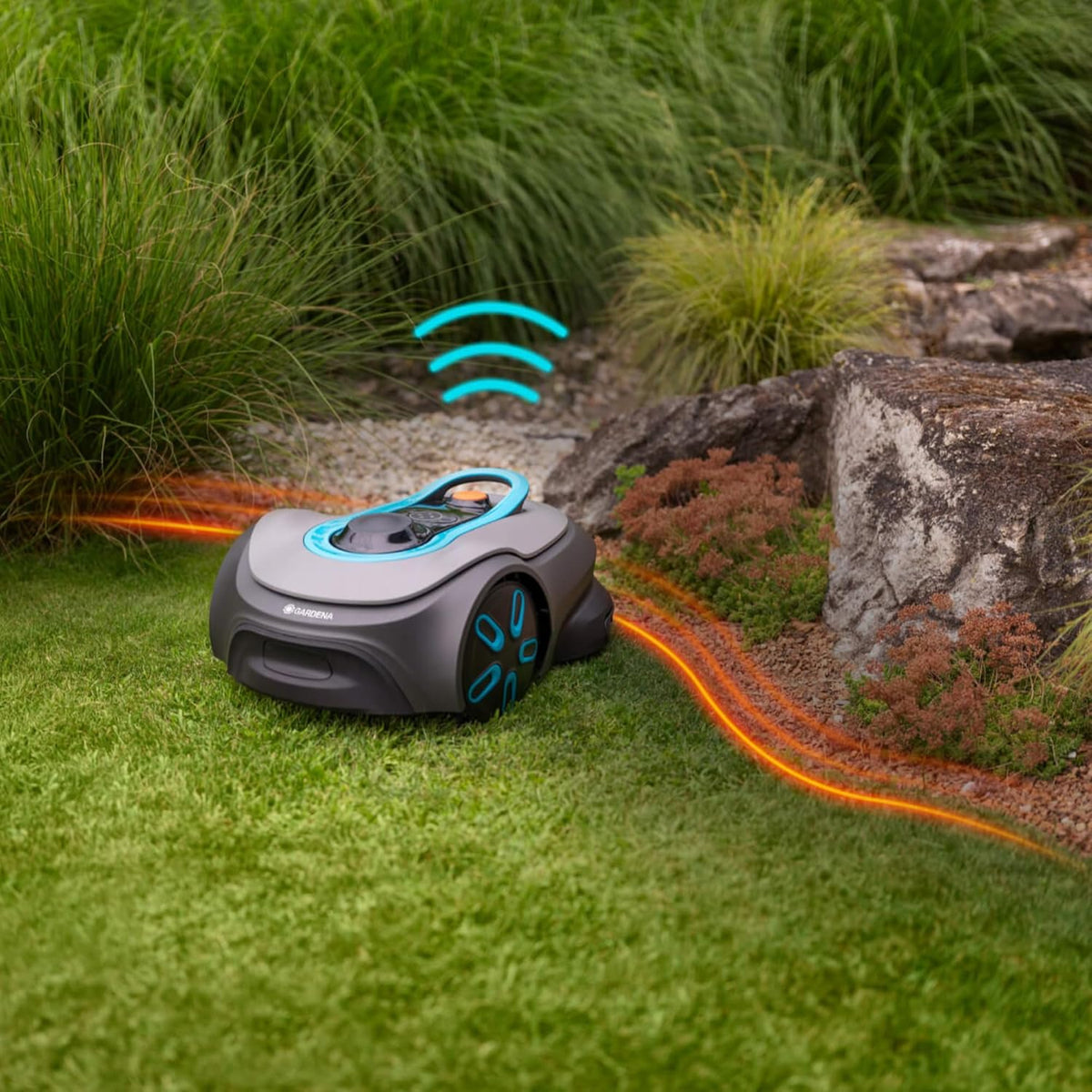 Gardena SILENO Free 1100 m² kabelloser Mähroboter, App & LONA