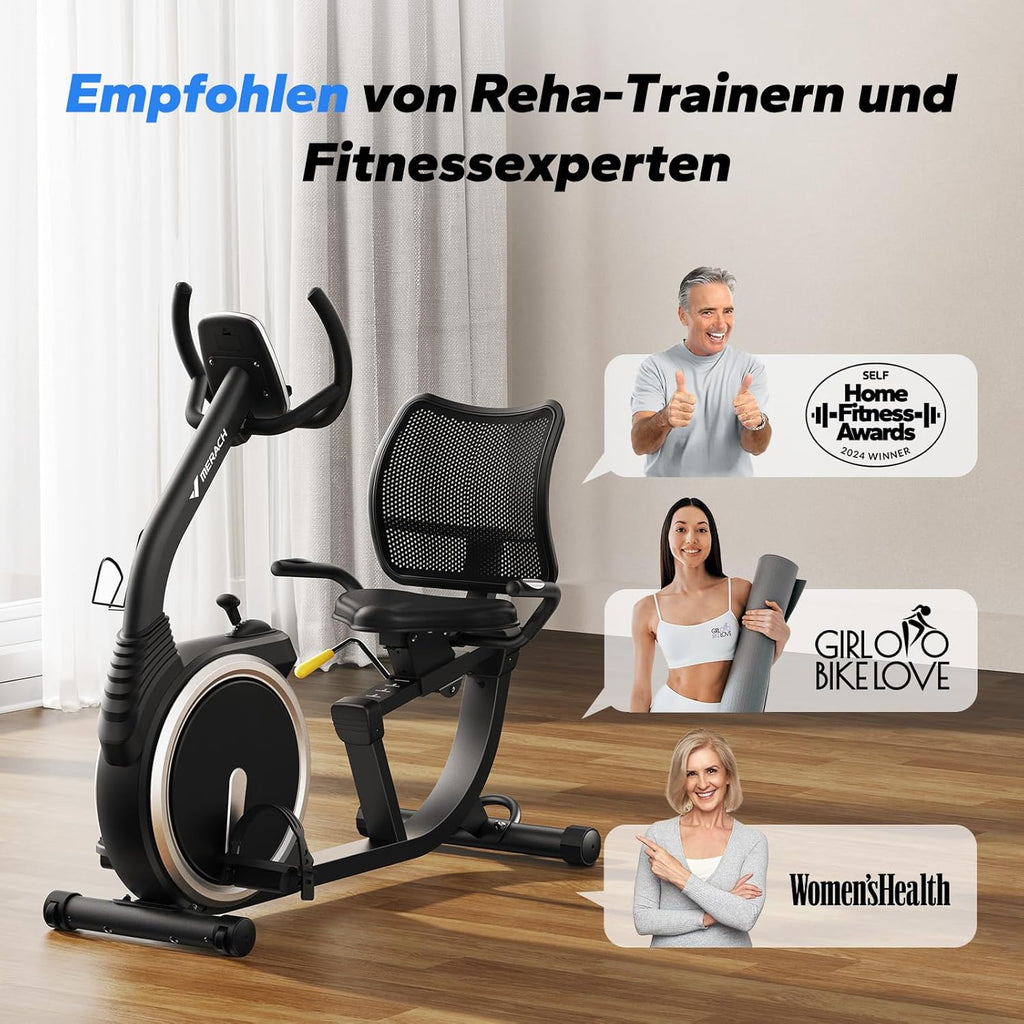 MERACH Recumbent Exercise Bike for Home Cardio Workout with Bluetooth ✨
