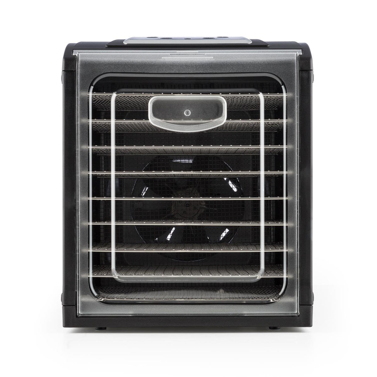 Klarstein Dörrautomat, Dörrgerät, Food Dehydrator, Dörrautomat aus Metall, Dehydrator Food Dryer, 9 Ablagen, 700 Watt, Touch-Display, Timer, Edelstahlheizelement, HotAir Circulation System, Schwarzo