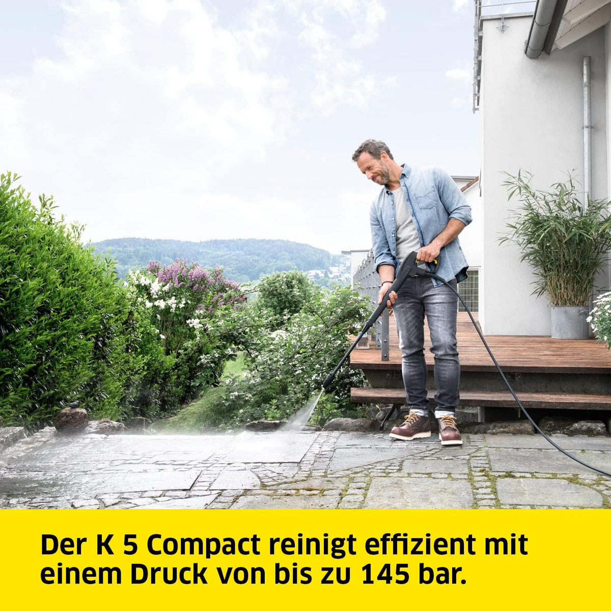 Kärcher K 5 Compact Home Hochdruckreiniger, 145 bar, Flächenreiniger T5