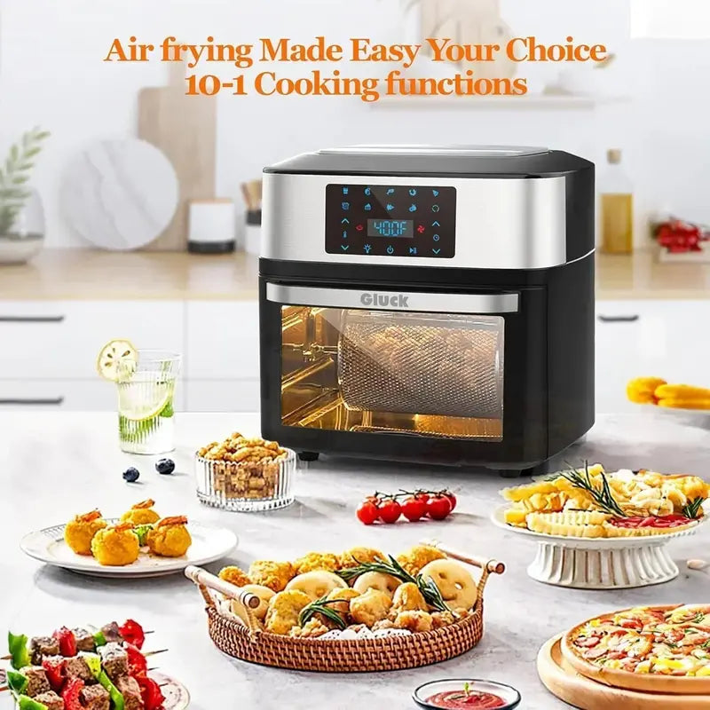 20-Quart Multi-Function Air Fryer Oven — 10-in-1 Cooking Appliance with Rotisserie & Dehydrator Racks