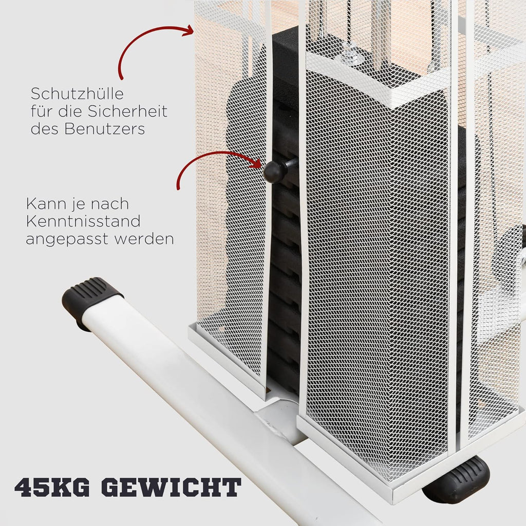 HOMCOM Multistation: Kraftstation mit Latzug, Butterfly & 45 kg Gewichten ✨