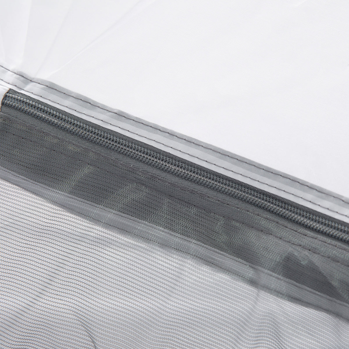 Outsunny Campingzelt 2-3 Personen wasserdichtes leichtes belüftetes Dôme-Zelt 2 Türen Fenster Glasfaser-Polyester PE Grau