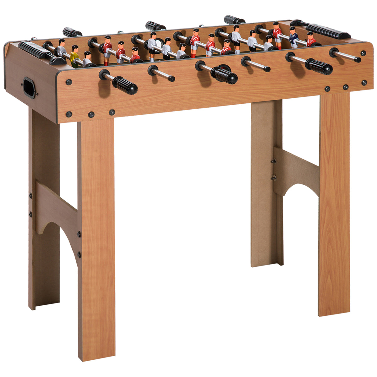 HOMCOM Professioneller Tischkicker für Kinder und Erwachsene mit Stangen aus MDF-Holz 92x46x78cm