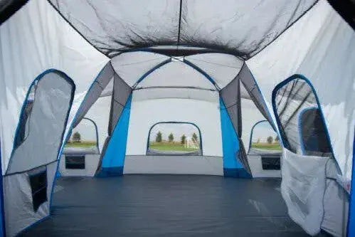 16-Person 3-Room Family Camping Tent – Full-Size Cabin with Triple Entry Points