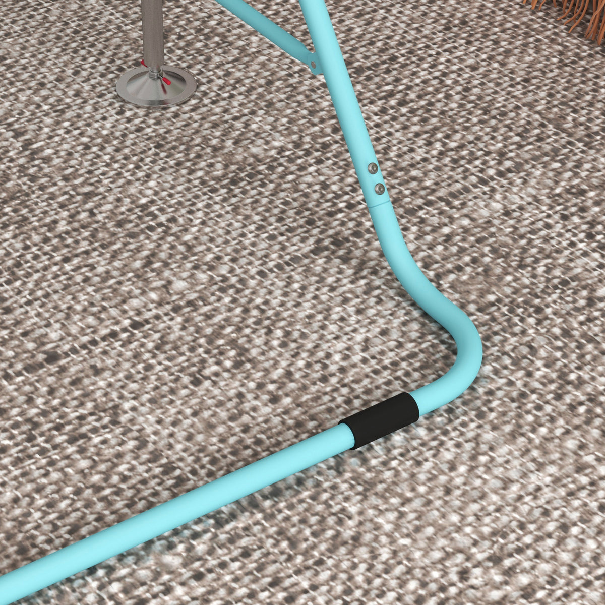 HOMCOM Kindergymnastikstange, klappbar, Höhenverstellbar von 88 bis 128 cm, Grün