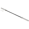 SPORTNOW Langhantelstange aus Stahl 180 cm Ø50 mm mit 2 Klemmen Belastbarkeit 200 kg Langhantelstange für Hantelscheiben Ø5 cm Fitness