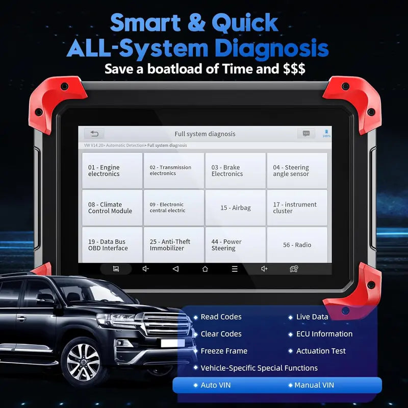 2024 Bidirectional OBD2 Scan Tool – Full-System Diagnostics, ECU Coding, Active Tests & 36+ Reset Functions