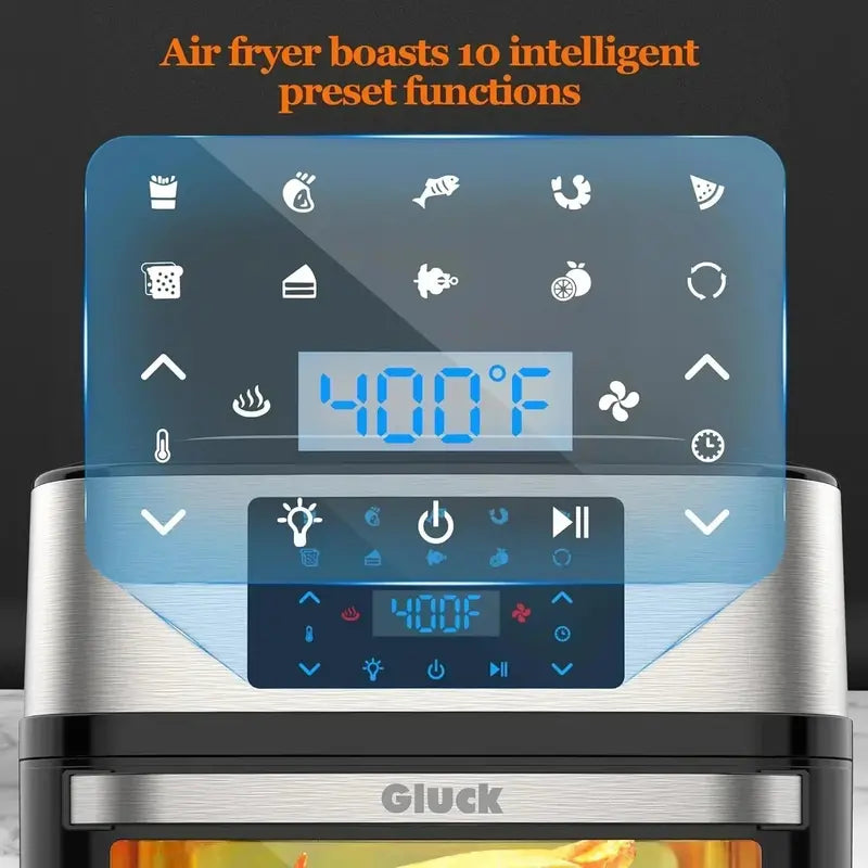 20-Quart Multi-Function Air Fryer Oven — 10-in-1 Cooking Appliance with Rotisserie & Dehydrator Racks